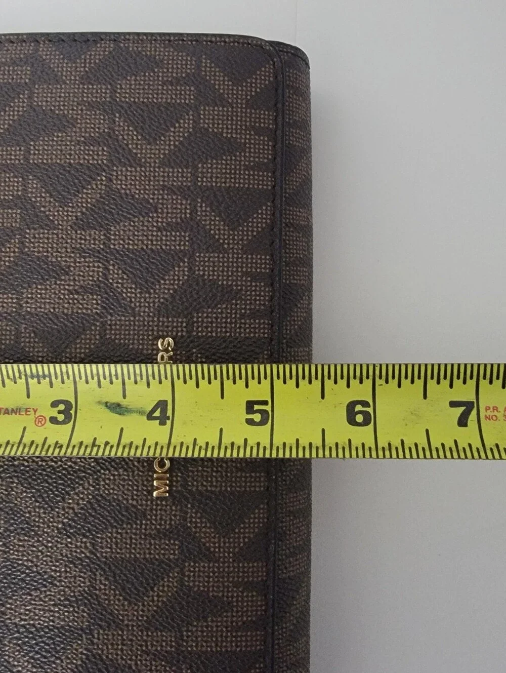 Michael Kors Brown And Black Cross Body Clutch With Removable Strap